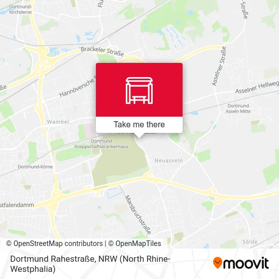 Dortmund Rahestraße map