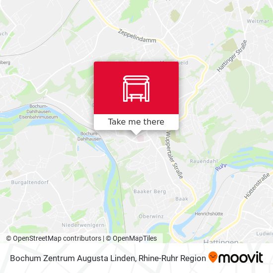 Bochum Zentrum Augusta Linden map
