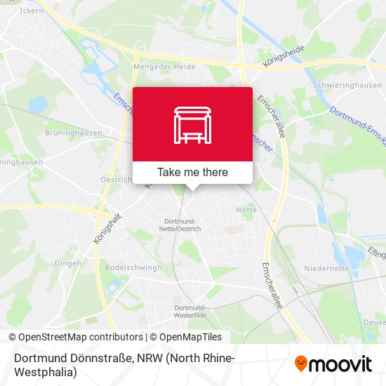 Dortmund Dönnstraße map