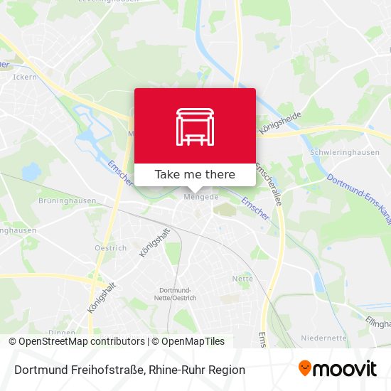 Dortmund Freihofstraße map