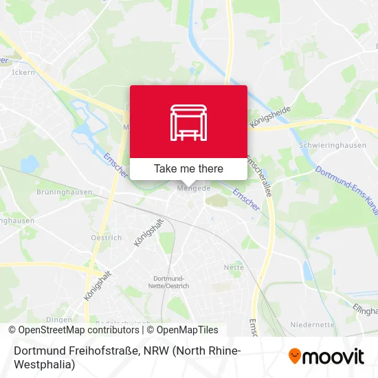 Dortmund Freihofstraße map