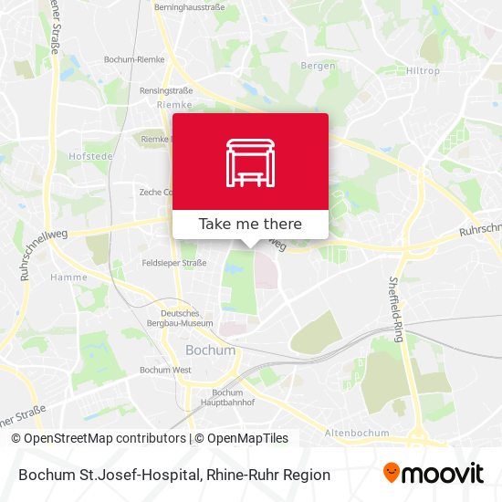 Bochum St.Josef-Hospital map