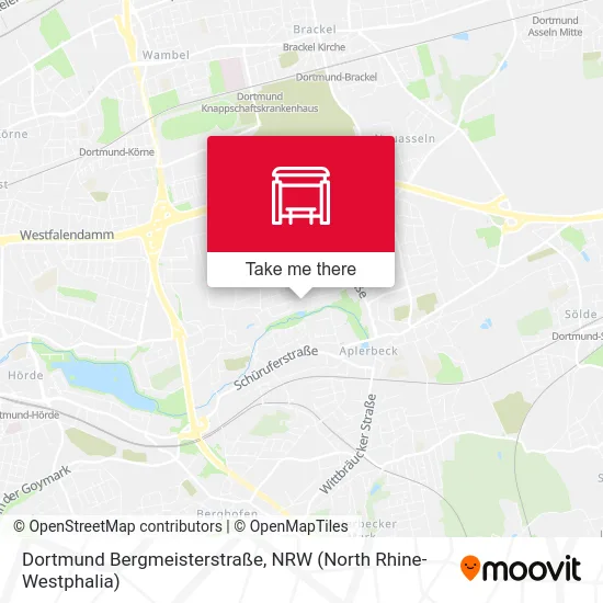 Карта Dortmund Bergmeisterstraße