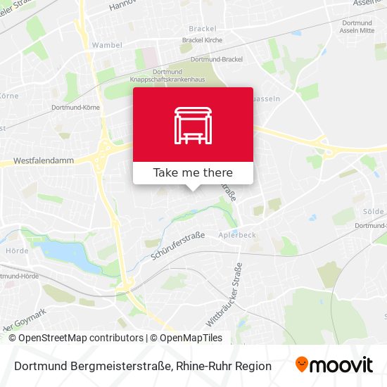 Dortmund Bergmeisterstraße map
