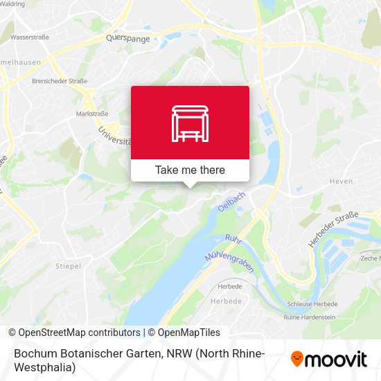 Bochum Botanischer Garten map