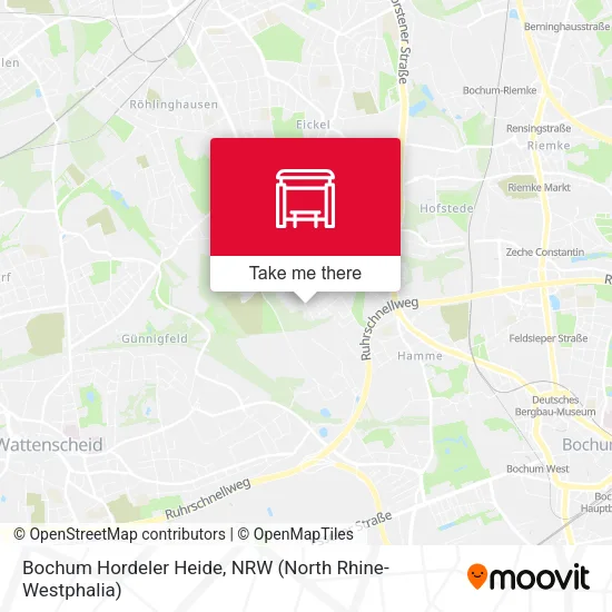 Карта Bochum Hordeler Heide