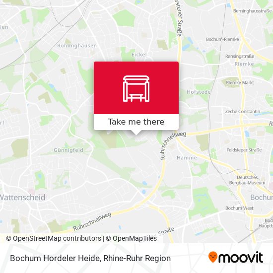 Bochum Hordeler Heide map