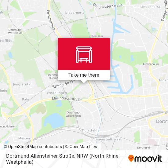 Dortmund Allensteiner Straße map