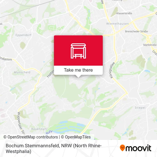 Bochum Stemmannsfeld map