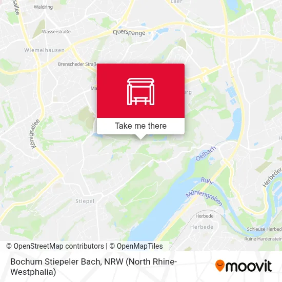 Bochum Stiepeler Bach map