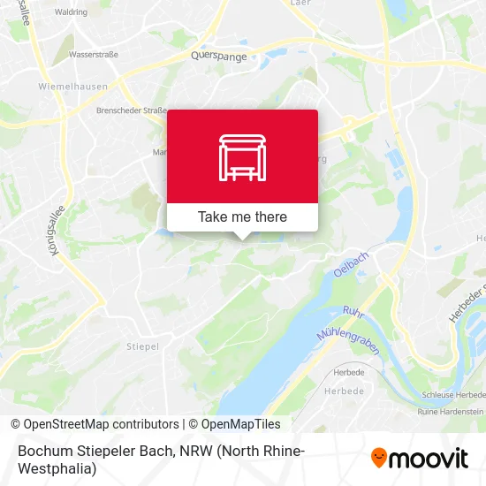 Bochum Stiepeler Bach map