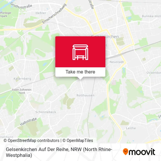 Карта Gelsenkirchen Auf Der Reihe