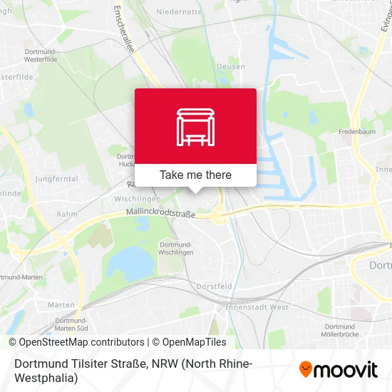 Dortmund Tilsiter Straße map