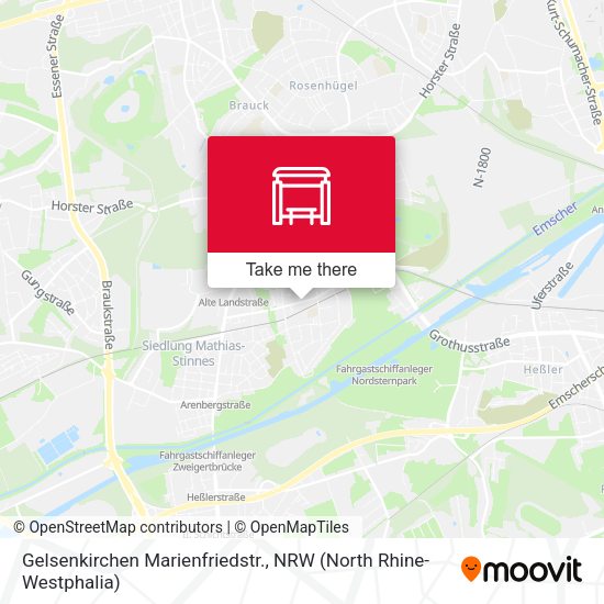 Gelsenkirchen Marienfriedstr. map