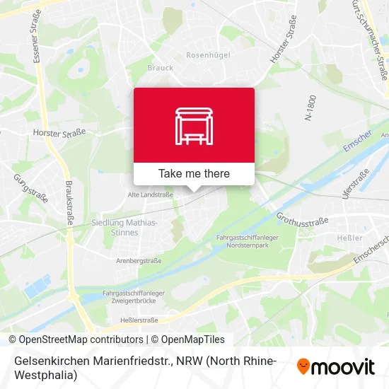 Карта Gelsenkirchen Marienfriedstr.