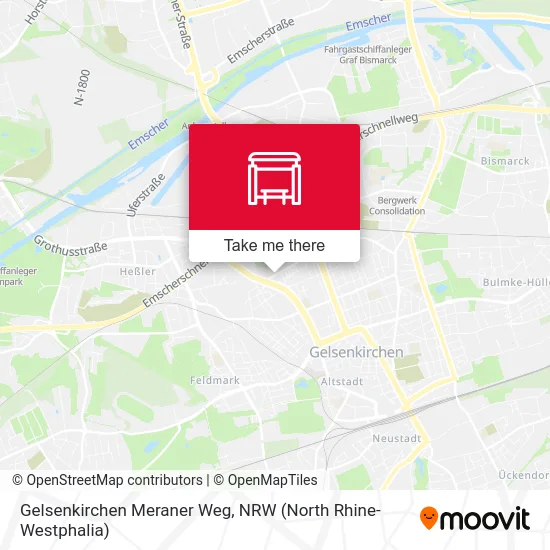 Карта Gelsenkirchen Meraner Weg