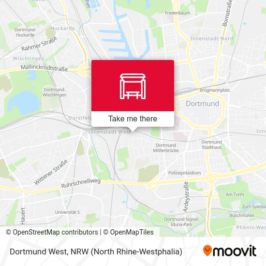 Dortmund West map