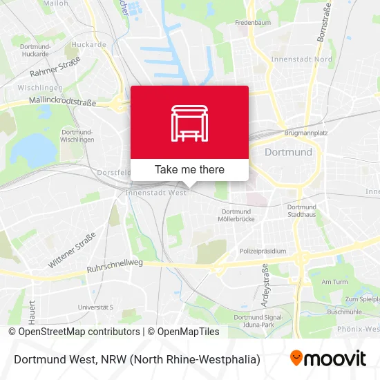 Dortmund West map