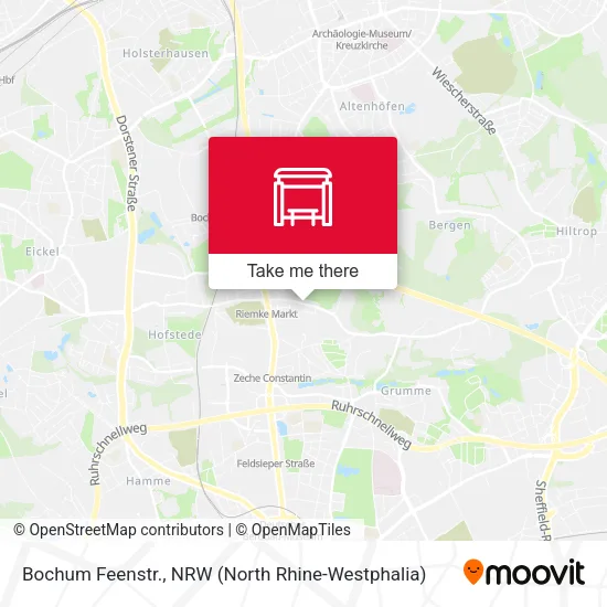 Карта Bochum Feenstr.