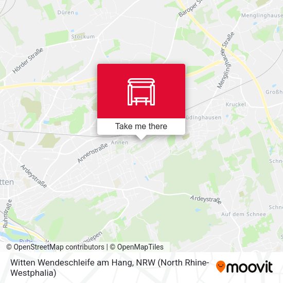 Карта Witten Wendeschleife am Hang