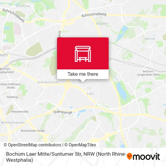 Карта Bochum Laer Mitte/Suntumer Str