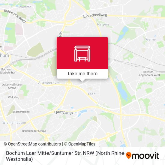 Bochum Laer Mitte/Suntumer Str map