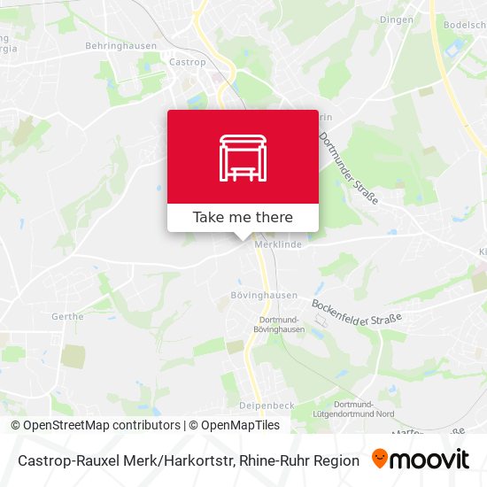Castrop-Rauxel Merk/Harkortstr map