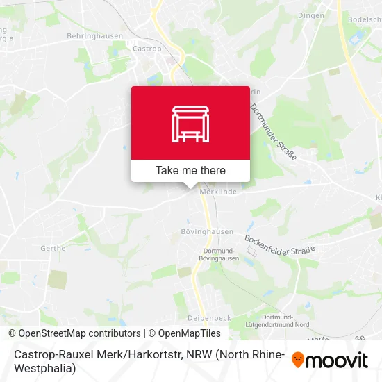 Карта Castrop-Rauxel Merk/Harkortstr