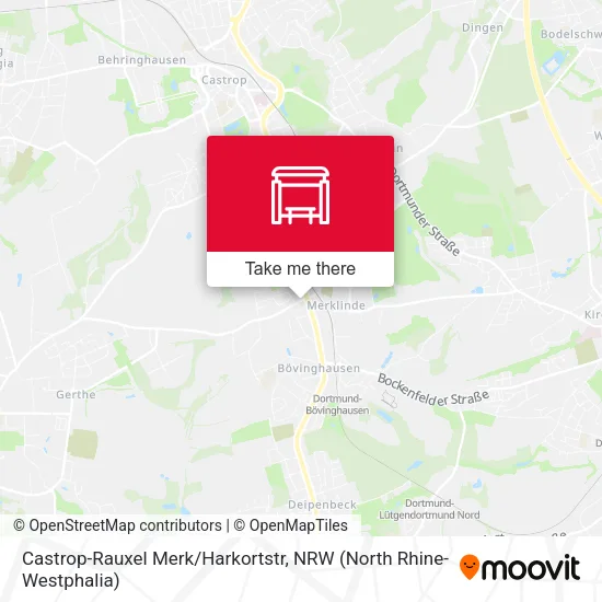 Карта Castrop-Rauxel Merk/Harkortstr