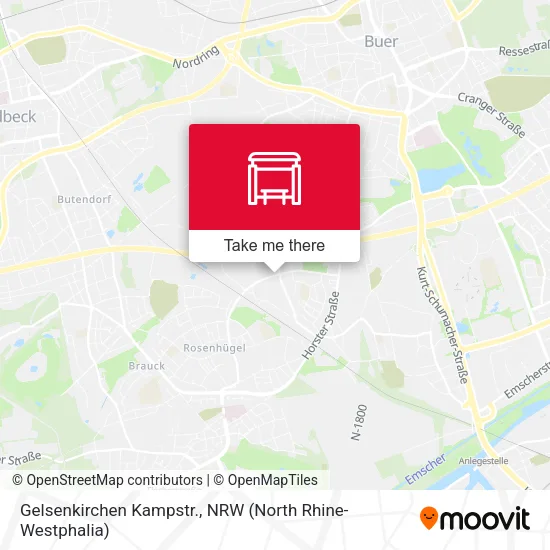 Карта Gelsenkirchen Kampstr.