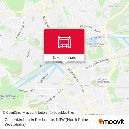 Карта Gelsenkirchen In Der Luchte