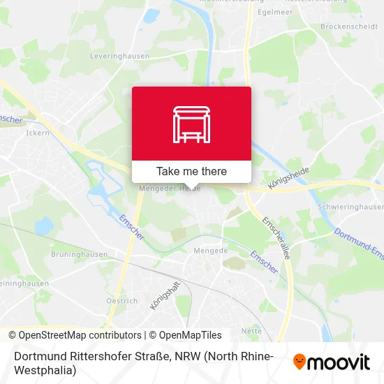 Dortmund Rittershofer Straße map