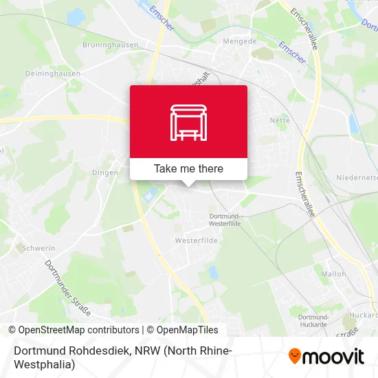 Dortmund Rohdesdiek map