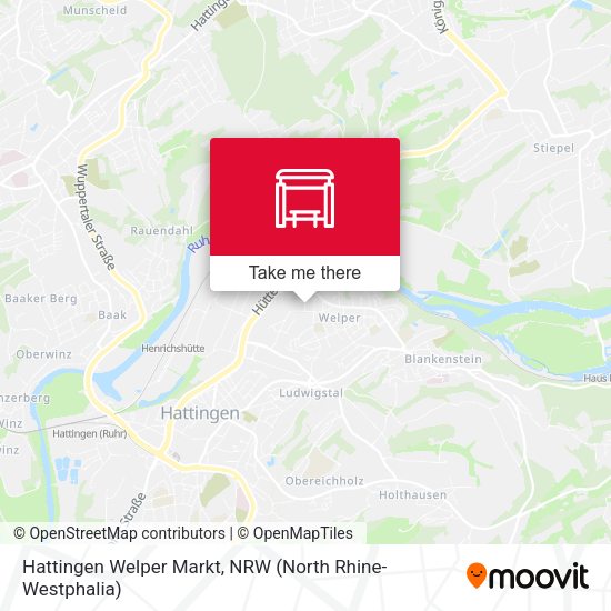 Hattingen Welper Markt map