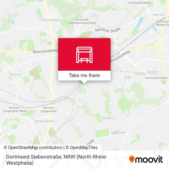 Dortmund Siebenstraße map