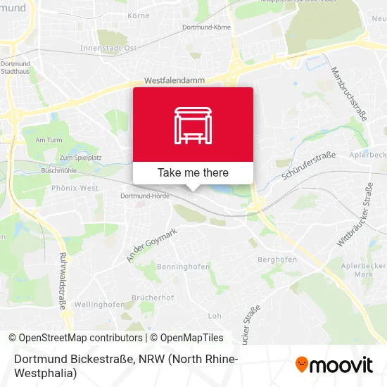 Dortmund Bickestraße map