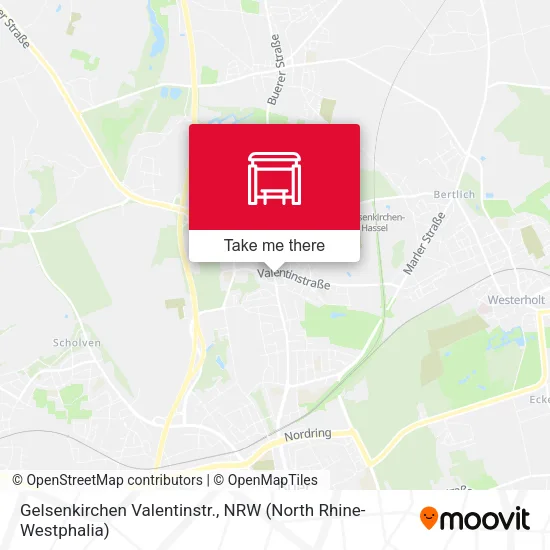 Карта Gelsenkirchen Valentinstr.