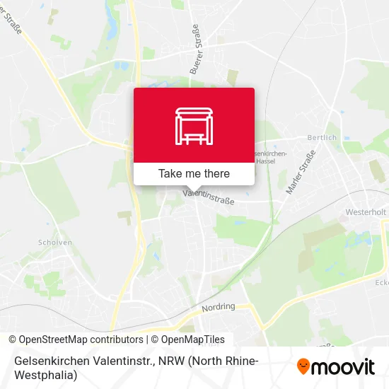Карта Gelsenkirchen Valentinstr.