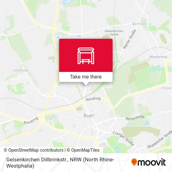 Карта Gelsenkirchen Dillbrinkstr.