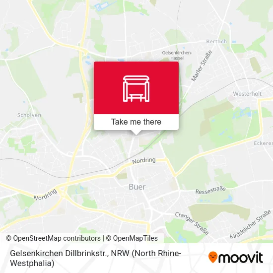 Карта Gelsenkirchen Dillbrinkstr.