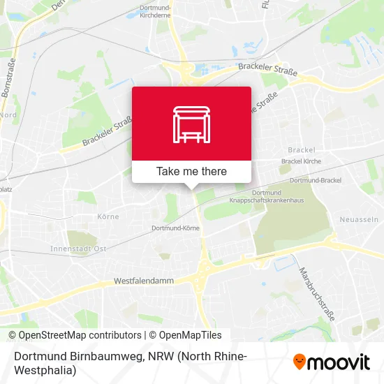 Dortmund Birnbaumweg map