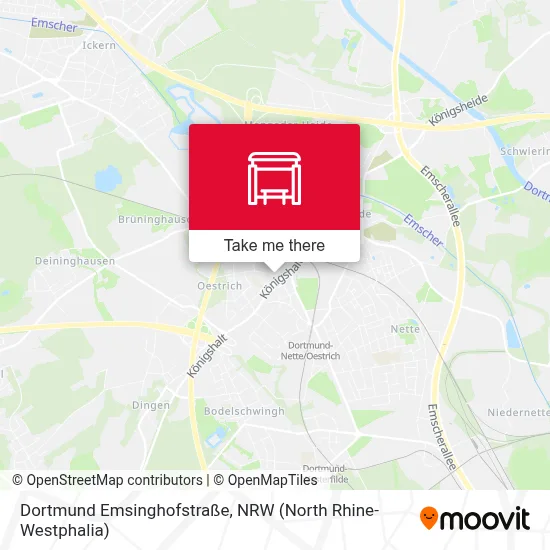 Dortmund Emsinghofstraße map