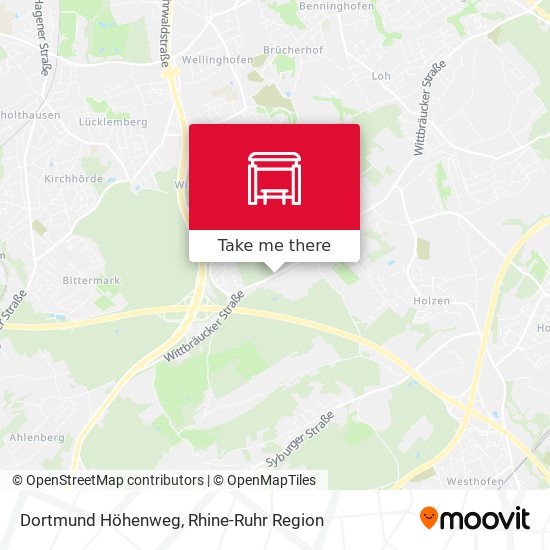 Dortmund Höhenweg map