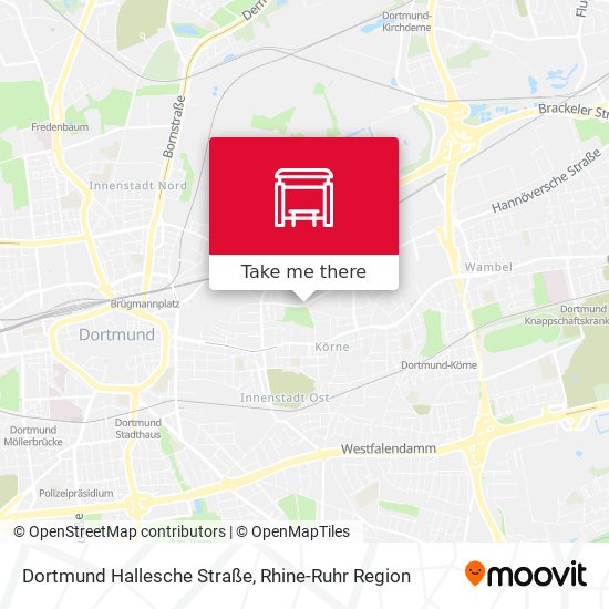 Dortmund Hallesche Straße map