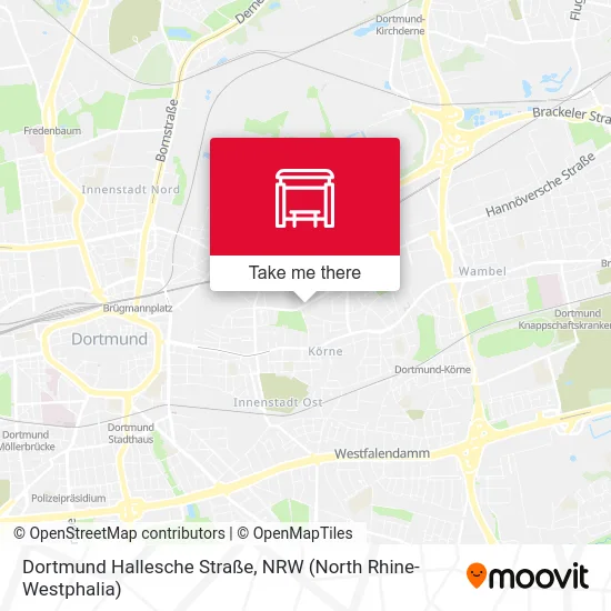 Dortmund Hallesche Straße map