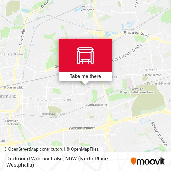 Dortmund Wormsstraße map