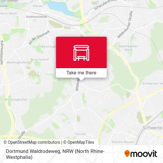 Dortmund Waldrodeweg map