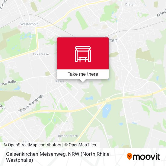 Gelsenkirchen Meisenweg map