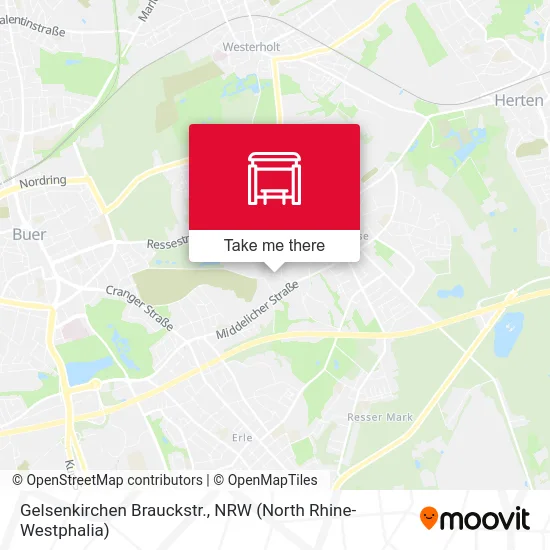 Карта Gelsenkirchen Brauckstr.