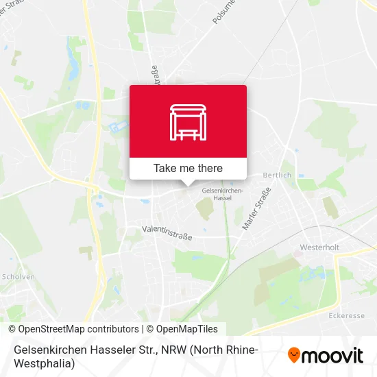 Карта Gelsenkirchen Hasseler Str.